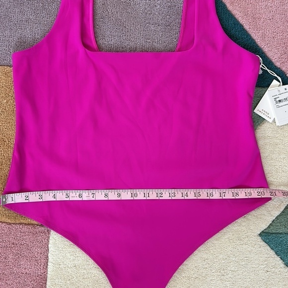 Good American Scuba Modern Tank Bodysuit Fuchsia Pink NWT Women’s Size 4X - Picture 9 of 17
